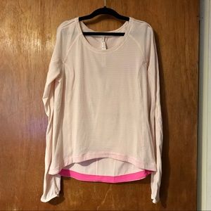 Lululemon light pink long sleeve stop EUC